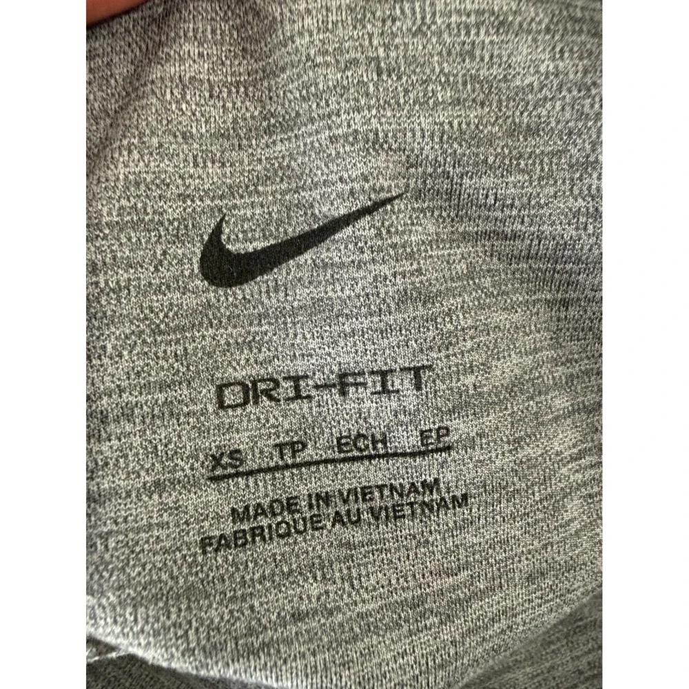 Nike Womens Dri-FIT Heathered Gray High Rise Reflective Graphic Leggings XS